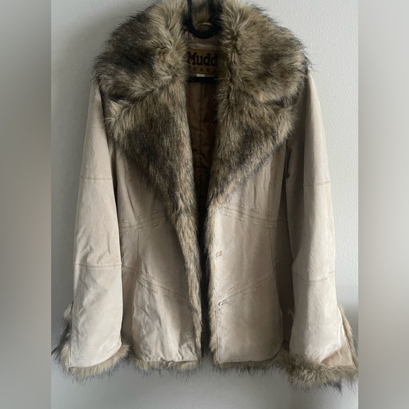 Vintage Y2K Mudd Jeans Leather and Fur Jacket - Picture 3 of 11